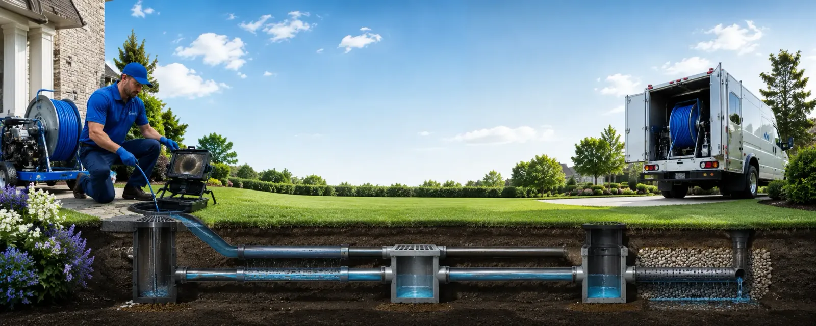 Outdoor drain cleaning information for Three Forks, MT